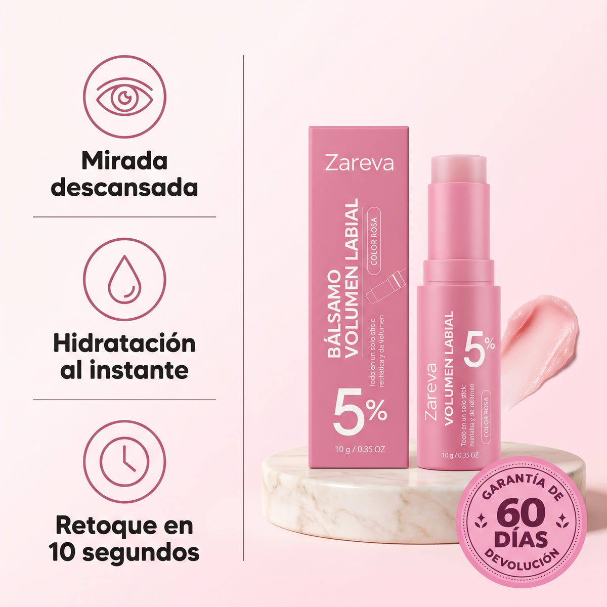 Retoque K-Beauty ZAREVA® Bálsamo Voluminizador